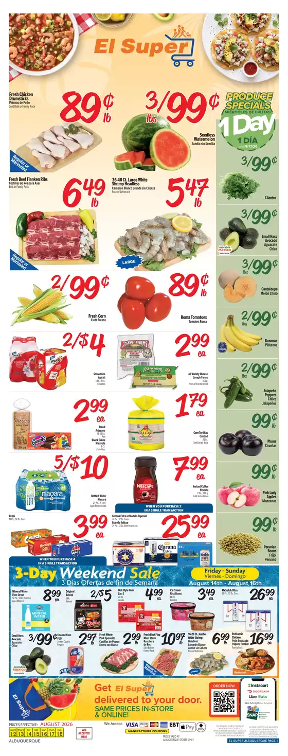 El Super catalogue | Weekly Ad Savings (08/12/26 - 08/18/26) | 2026-08-12T00:00:00.000Z - 2026-08-18T00:00:00.000Z