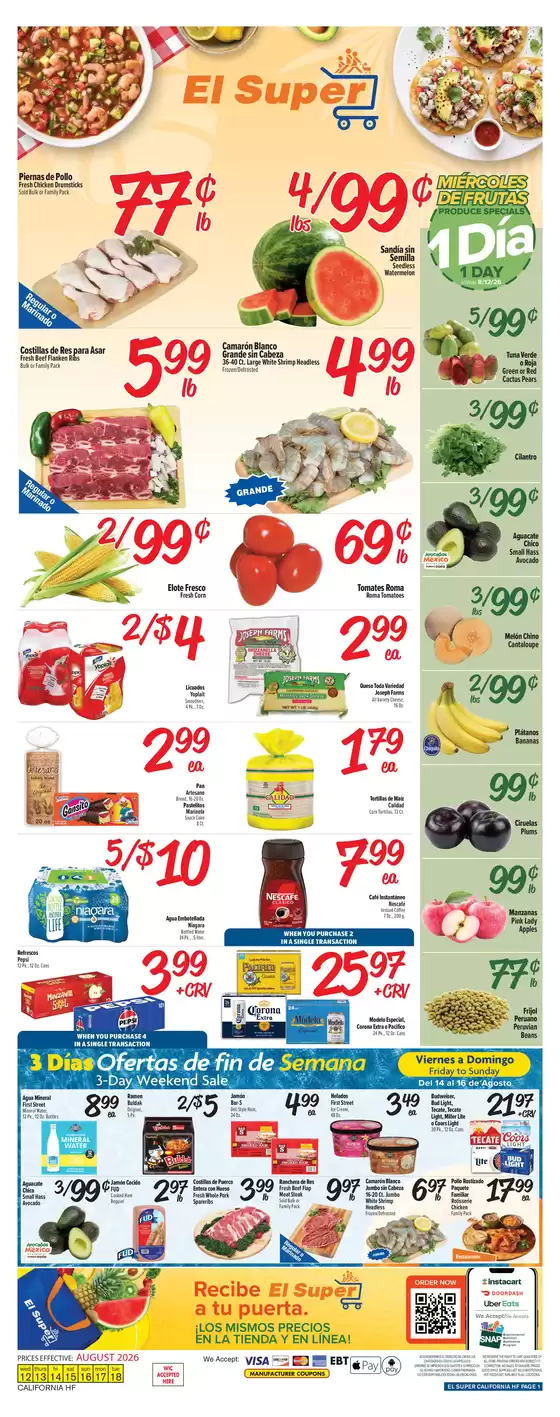 El Super catalogue in San Diego CA | Offers for bargain hunters | 2026-08-12T00:00:00.000Z - 2026-08-18T00:00:00.000Z