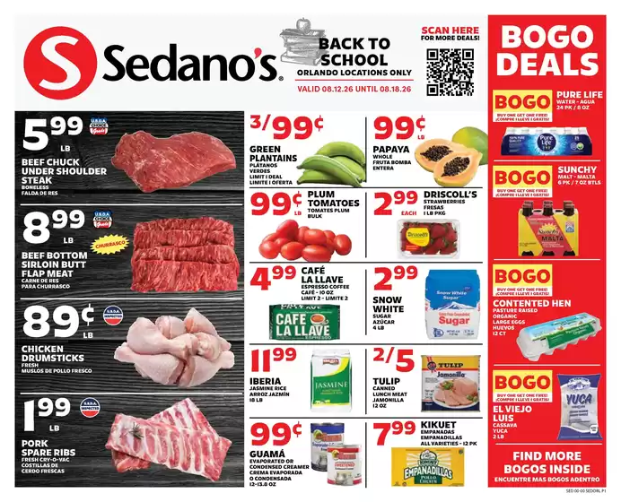 Sedano's catalogue | Top deals and discounts | 2026-08-12T00:00:00.000Z - 2026-08-18T00:00:00.000Z