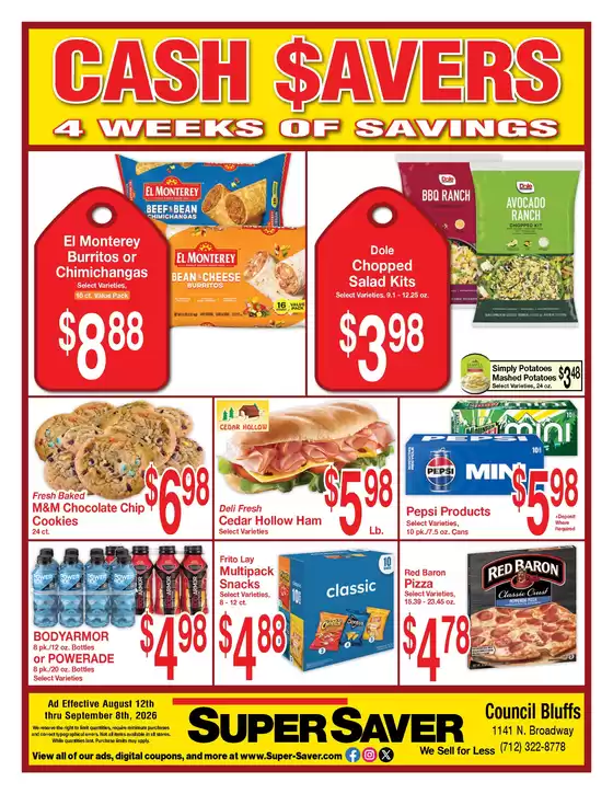 Super Saver catalogue | Our best offers for you | 2026-08-12T00:00:00.000Z - 2026-09-08T00:00:00.000Z