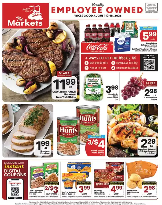 The Markets catalogue | The Markets weekly ad | 2026-08-12T00:00:00.000Z - 2026-08-18T00:00:00.000Z
