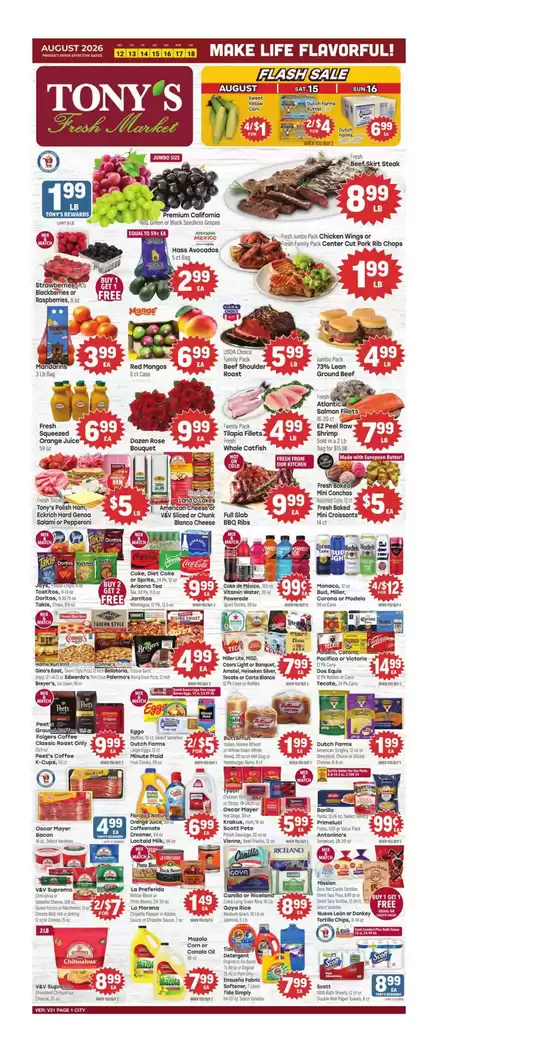 Tony's Fresh Market catalogue in Gurnee IL | Weekly Ad | 2026-08-12T00:00:00.000Z - 2026-08-18T00:00:00.000Z