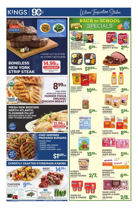 Kings Food Markets catalogue in Bloomfield NJ | Weekly Ad | 2026-08-14T00:00:00.000Z - 2026-08-20T00:00:00.000Z