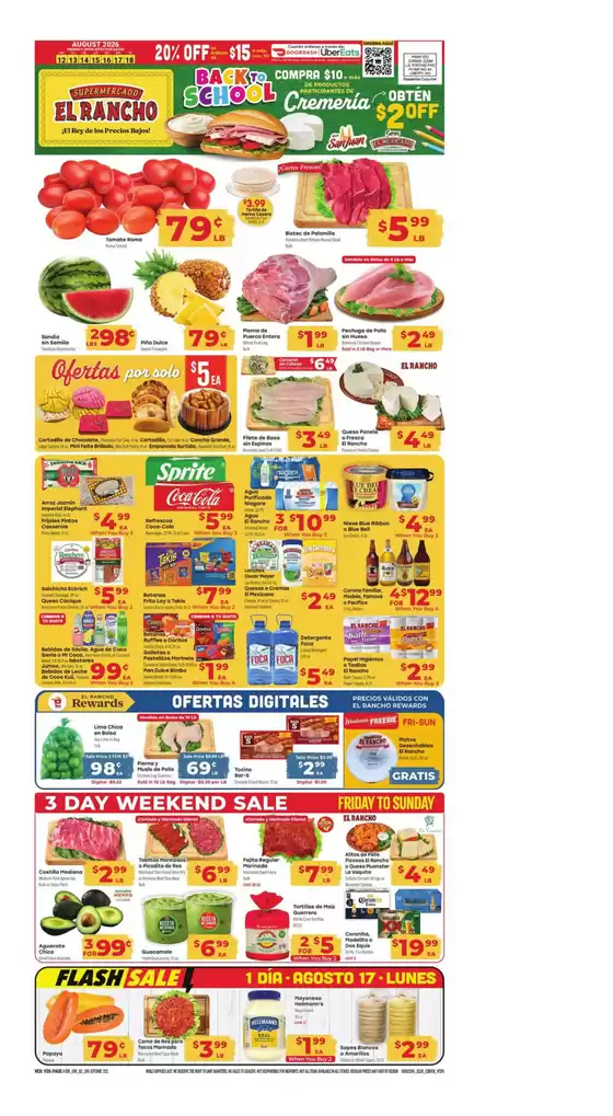 Supermercado El Rancho catalogue in Houston TX | Weekly Ad | 2026-08-12T00:00:00.000Z - 2026-08-18T00:00:00.000Z