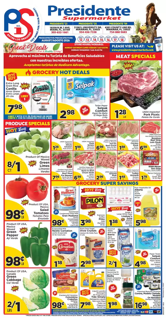 Presidente catalogue | Our best offers for you | 2026-08-01T00:00:00.000Z - 2026-08-31T00:00:00.000Z