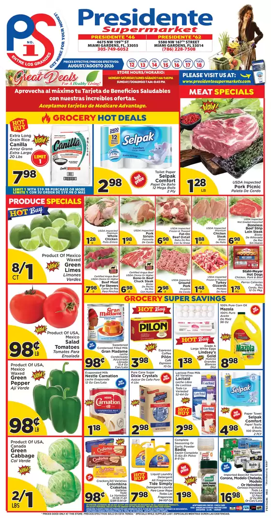 Presidente catalogue | Special offers for you | 2026-08-12T00:00:00.000Z - 2026-08-18T00:00:00.000Z