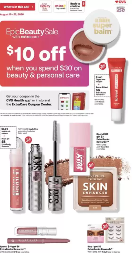CVS Health catalogue in Cambria Heights NY | Great offer for all customers | 2026-08-16T00:00:00.000Z - 2026-08-22T00:00:00.000Z