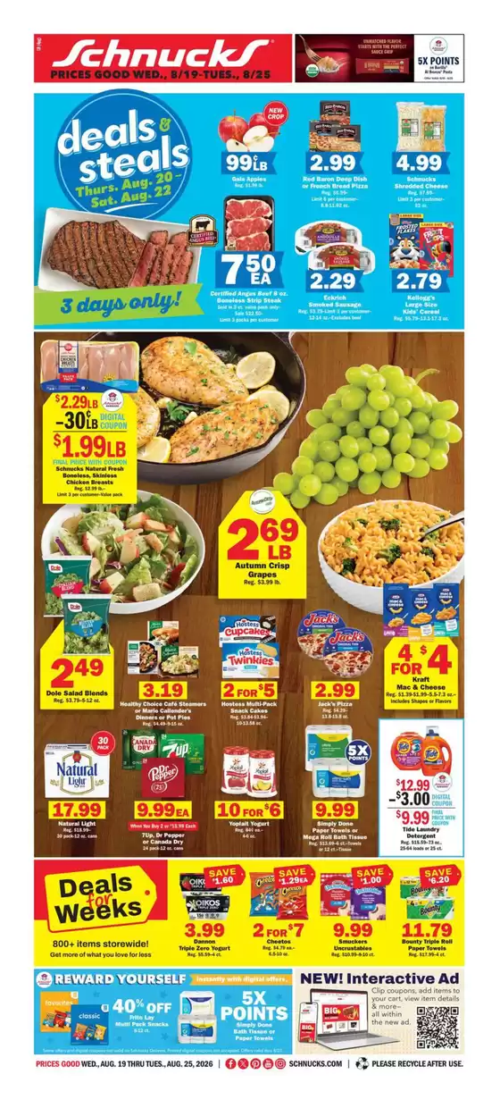 Schnucks catalogue | Exclusive deals and bargains | 2026-08-19T00:00:00.000Z - 2026-08-25T00:00:00.000Z