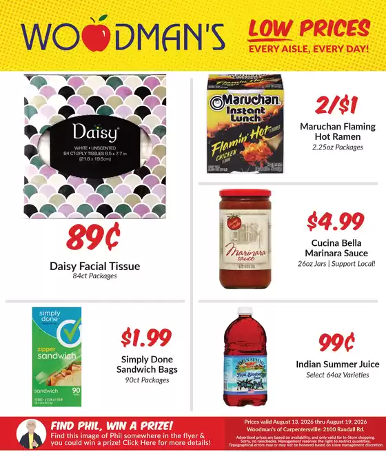 Woodman's catalogue | Our best bargains | 2026-08-13T00:00:00.000Z - 2026-08-19T00:00:00.000Z