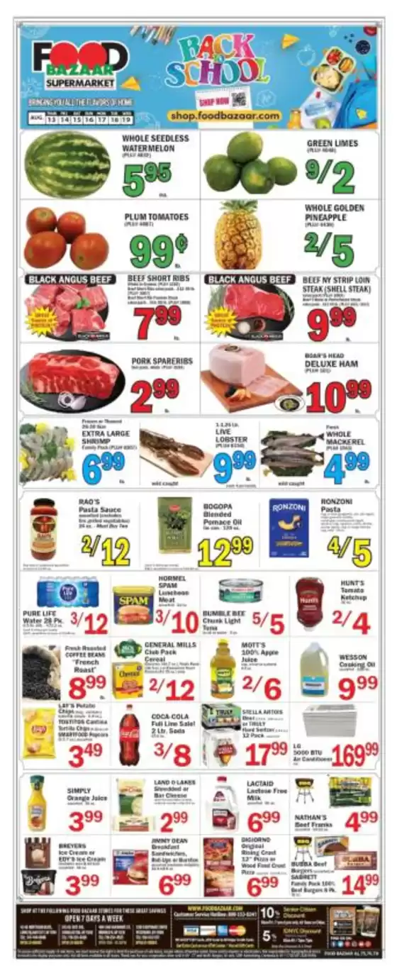 Food Bazaar catalogue | Great offer for bargain hunters | 2026-08-13T00:00:00.000Z - 2026-08-19T00:00:00.000Z