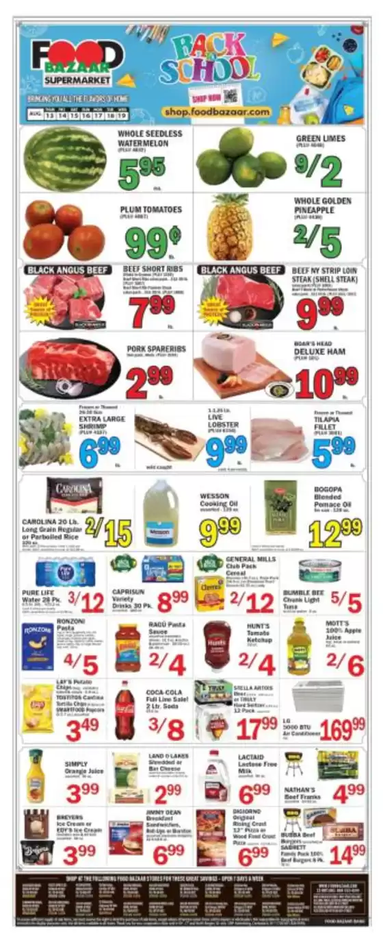 Food Bazaar catalogue in Mamaroneck NY | Food Bazaar weekly ad | 2026-08-13T00:00:00.000Z - 2026-08-19T00:00:00.000Z