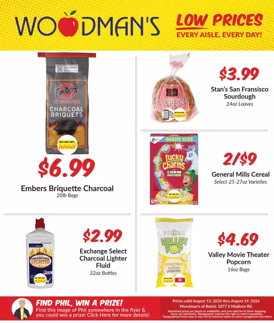 Woodman's catalogue | Great discounts on selected products | 2026-08-13T00:00:00.000Z - 2026-08-19T00:00:00.000Z