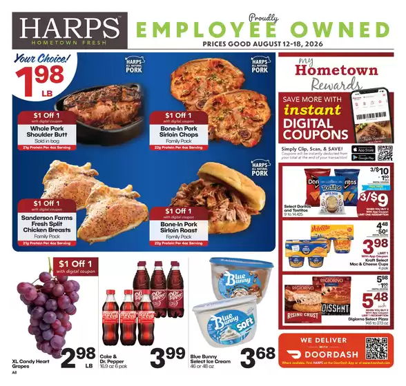 Harp's Market catalogue | Great discounts on selected products | 2026-08-12T00:00:00.000Z - 2026-08-18T00:00:00.000Z