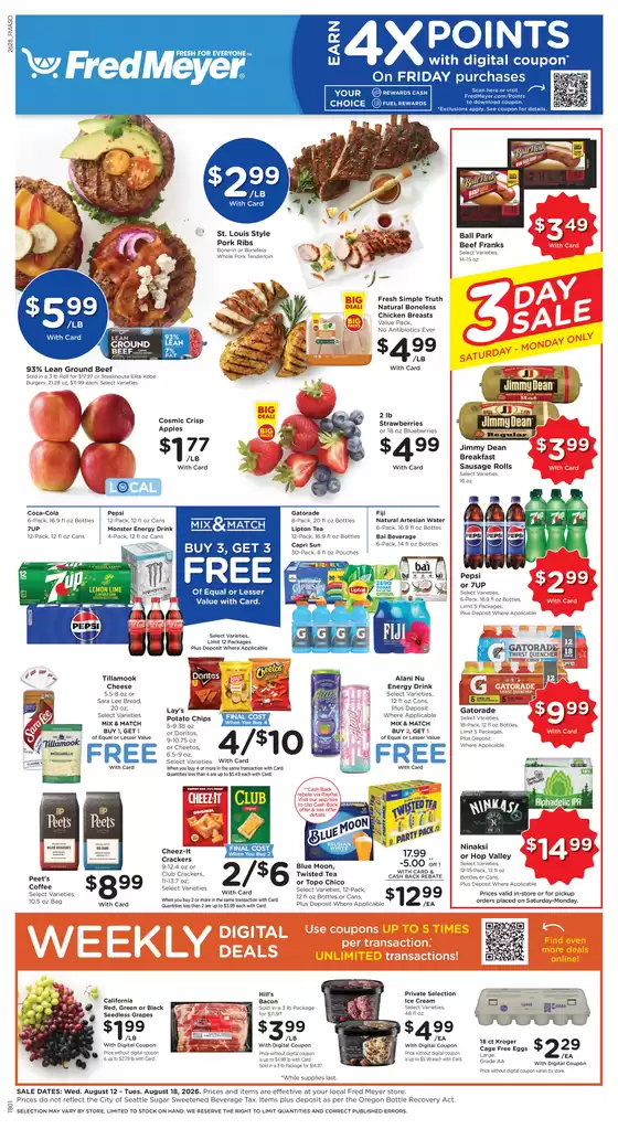 Fred Meyer catalogue | Top deals and discounts | 2026-08-12T00:00:00.000Z - 2026-08-18T00:00:00.000Z