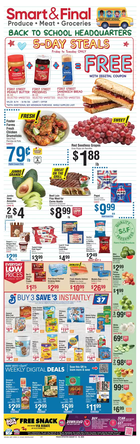 Smart & Final catalogue | Top offers for all bargain hunters | 2026-08-14T00:00:00.000Z - 2026-08-18T00:00:00.000Z
