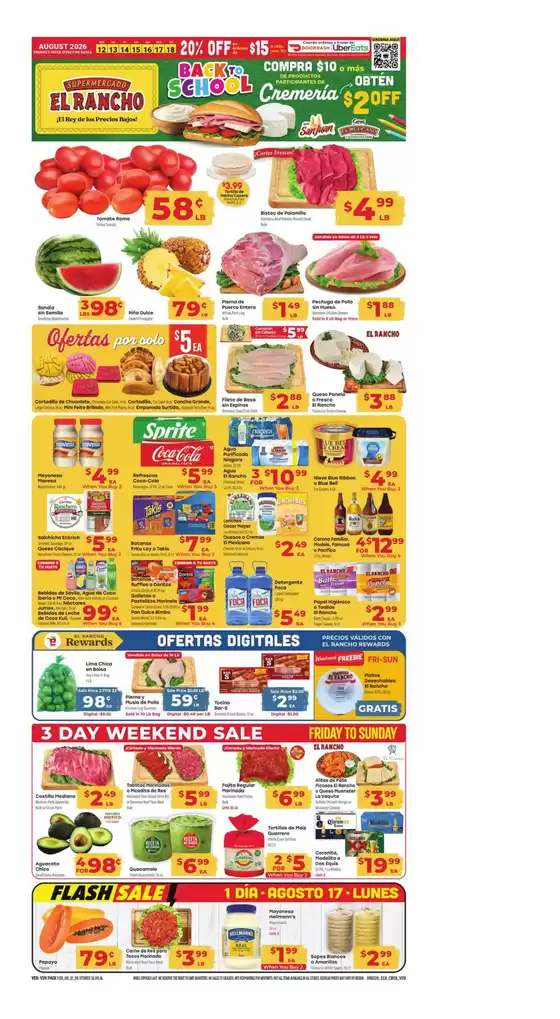 Supermercado El Rancho catalogue in Houston TX | Weekly Ad | 2026-08-12T00:00:00.000Z - 2026-08-18T00:00:00.000Z