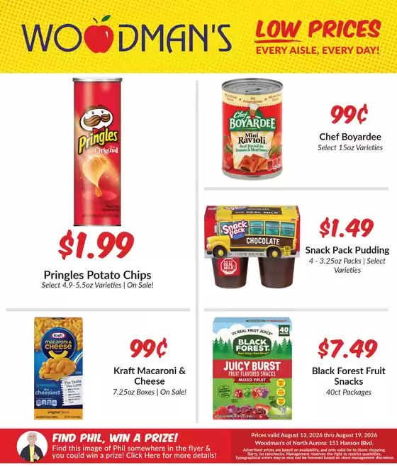 Woodman's catalogue | Discounts and promotions | 2026-08-13T00:00:00.000Z - 2026-08-19T00:00:00.000Z
