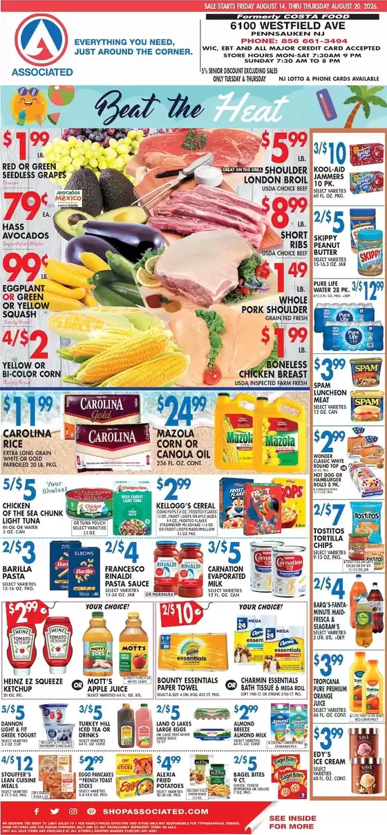 Associated catalogue in Flourtown PA | Associated weekly ad | 2026-08-14T00:00:00.000Z - 2026-08-20T00:00:00.000Z