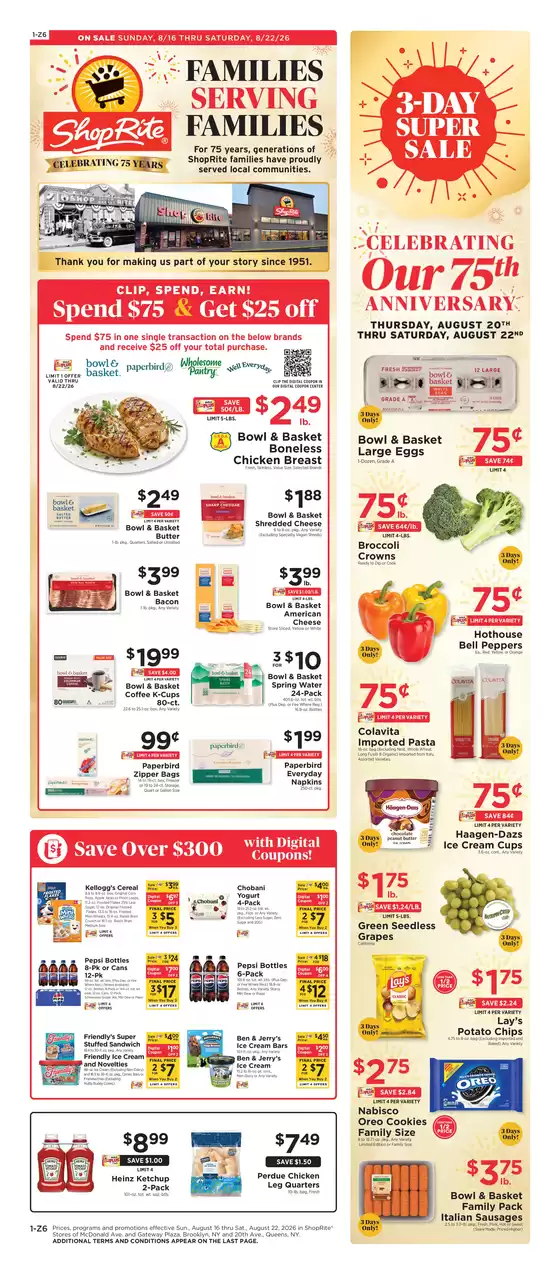 ShopRite catalogue in Watervliet NY | New offers to discover | 2026-08-13T00:00:00.000Z - 2026-08-22T00:00:00.000Z