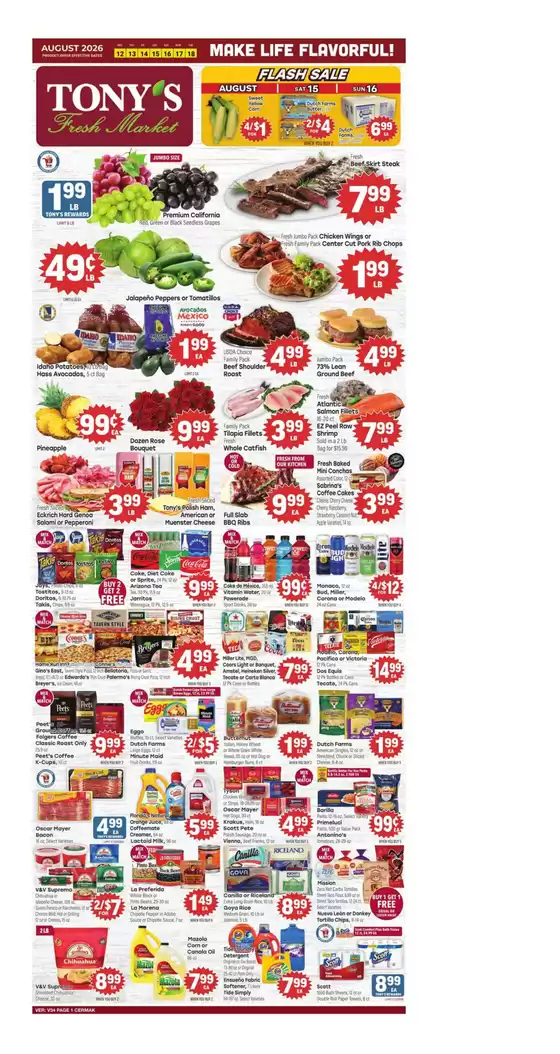Tony's Fresh Market catalogue in Melrose Park IL | Weekly Ad | 2026-08-12T00:00:00.000Z - 2026-08-18T00:00:00.000Z