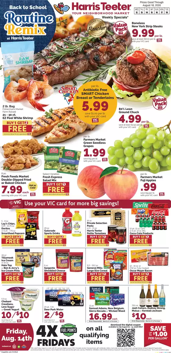 Harris Teeter catalogue in Severna Park MD | Current bargains and offers | 2026-08-12T00:00:00.000Z - 2026-08-18T00:00:00.000Z