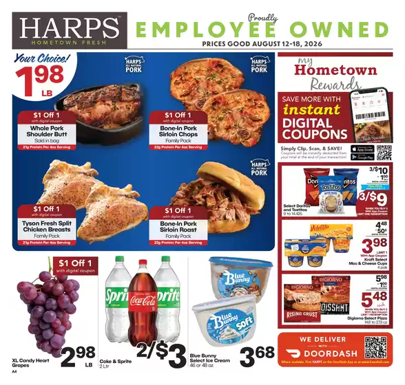 Harp's Market catalogue | Discover attractive offers | 2026-08-12T00:00:00.000Z - 2026-08-18T00:00:00.000Z