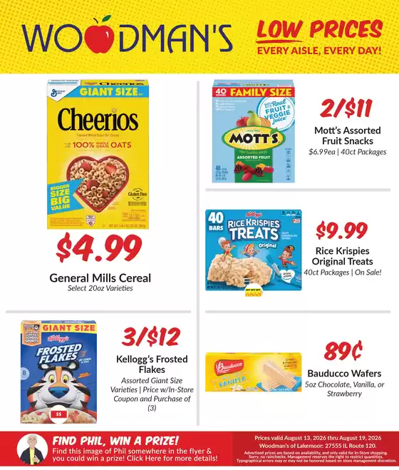Woodman's catalogue | Great discounts on selected products | 2026-08-13T00:00:00.000Z - 2026-08-19T00:00:00.000Z