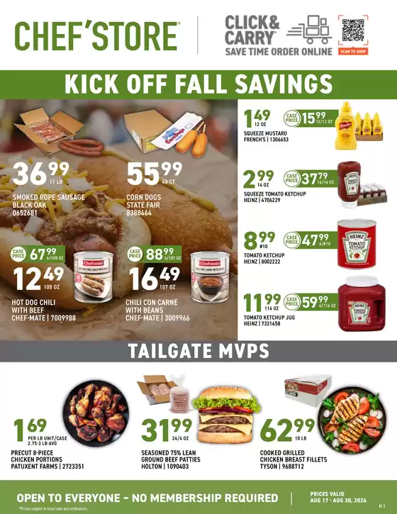 Chef'Store catalogue in Columbia SC | Our best bargains | 2026-08-17T00:00:00.000Z - 2026-08-30T00:00:00.000Z