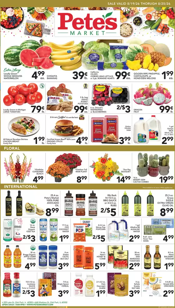 Pete's Fresh Market catalogue in Melrose Park IL | Attractive special offers for everyone | 2026-08-19T00:00:00.000Z - 2026-08-25T00:00:00.000Z