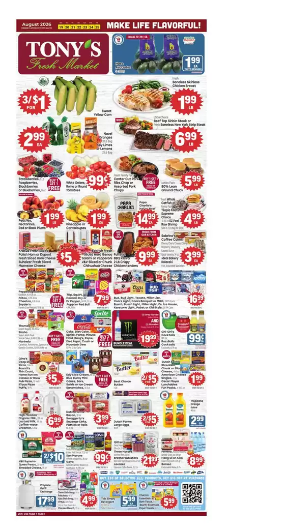 Tony's Fresh Market catalogue | Weekly Ad | 2026-08-19T00:00:00.000Z - 2026-08-25T00:00:00.000Z