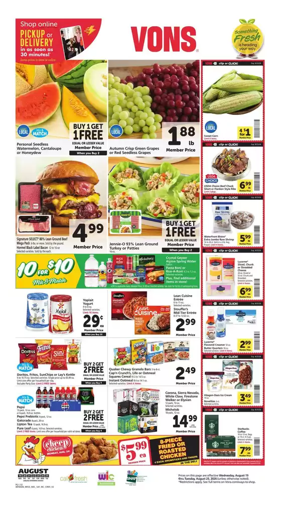 Vons catalogue | Weekly Ad - Norcal | 2026-08-19T00:00:00.000Z - 2026-08-25T00:00:00.000Z