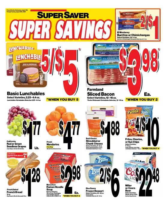 Super Saver catalogue | Discover attractive offers | 2026-08-19T00:00:00.000Z - 2026-08-25T00:00:00.000Z