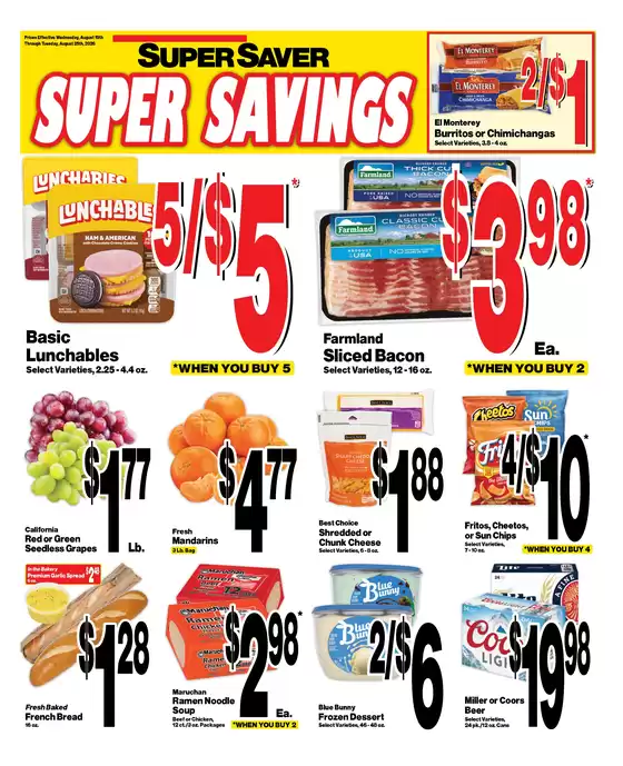 Super Saver catalogue | Save now with our deals | 2026-08-19T00:00:00.000Z - 2026-08-25T00:00:00.000Z