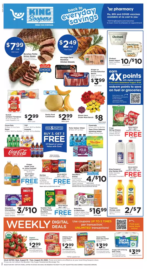 King Soopers catalogue in Pueblo CO | Weekly Ad | 2026-08-19T00:00:00.000Z - 2026-08-25T00:00:00.000Z
