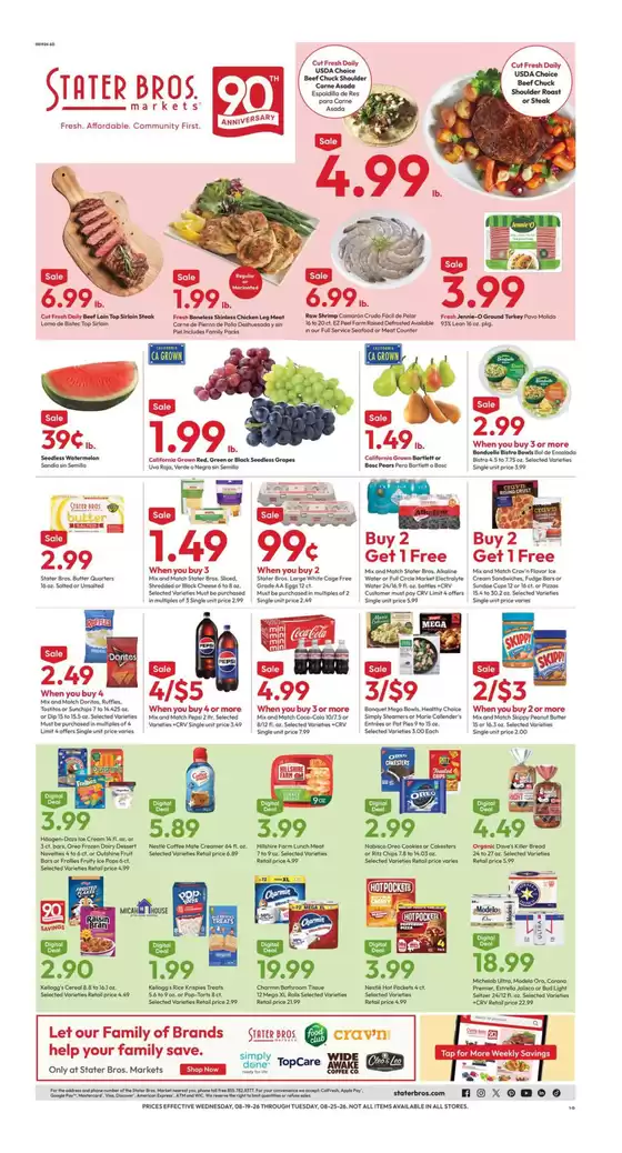 Stater Bros catalogue in Lawndale CA | Our best bargains | 2026-08-19T00:00:00.000Z - 2026-08-25T00:00:00.000Z