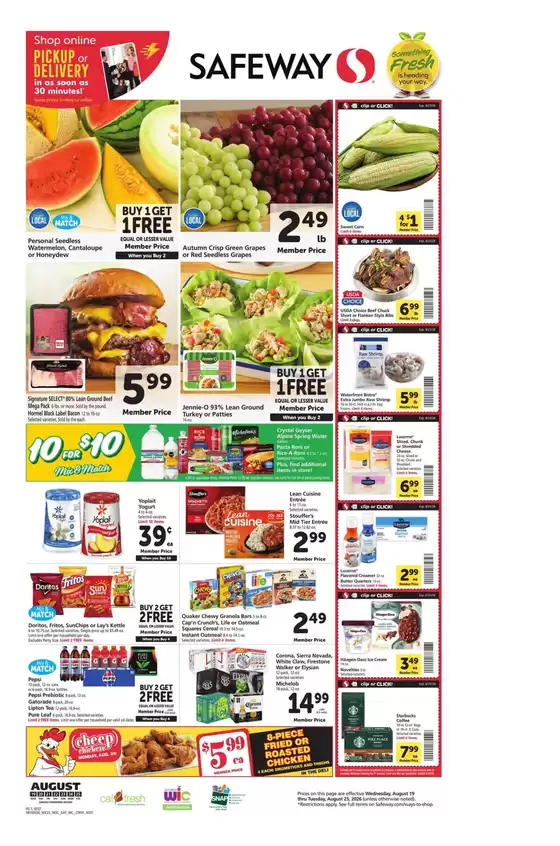 Safeway catalogue in Santa Clara CA | Great discounts on selected products | 2026-08-19T00:00:00.000Z - 2026-08-25T00:00:00.000Z