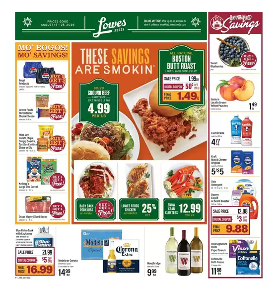 Lowes Foods catalogue in Jasper GA | Weekly Ad | 2026-08-19T00:00:00.000Z - 2026-08-25T00:00:00.000Z