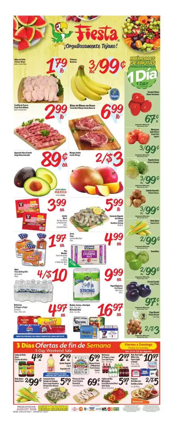 Fiesta Mart catalogue | Current deals and offers | 2026-08-19T00:00:00.000Z - 2026-08-25T00:00:00.000Z