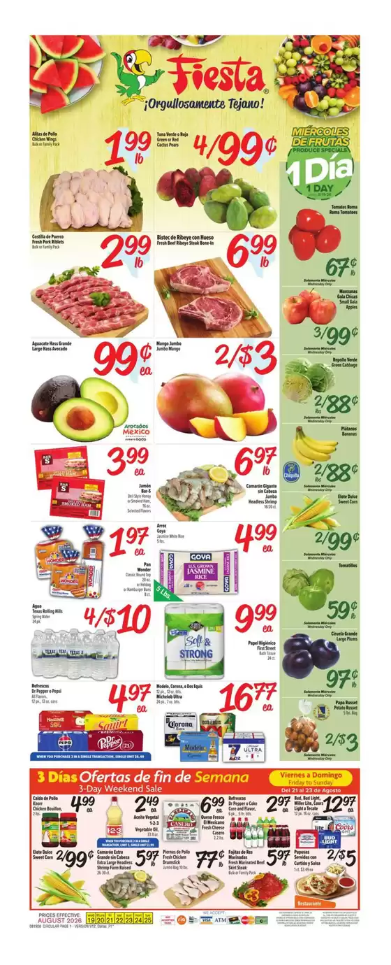 Fiesta Mart catalogue | Attractive special offers for everyone | 2026-08-19T00:00:00.000Z - 2026-08-25T00:00:00.000Z