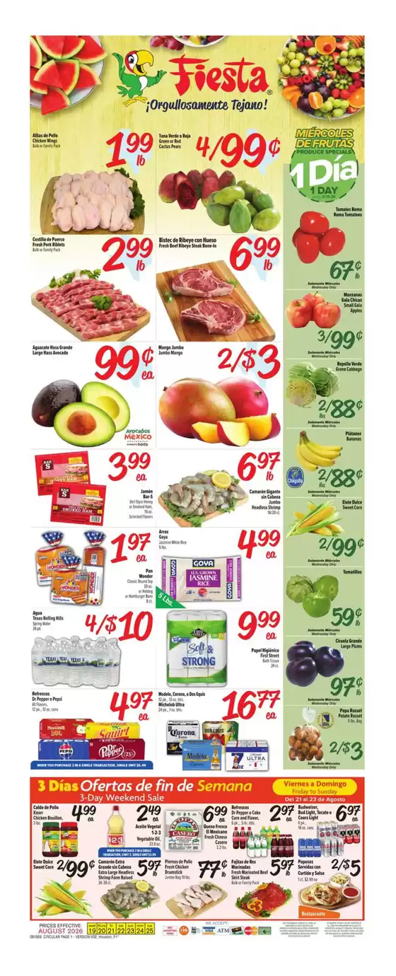 Fiesta Mart catalogue | Weekly Ad | 2026-08-19T00:00:00.000Z - 2026-08-25T00:00:00.000Z
