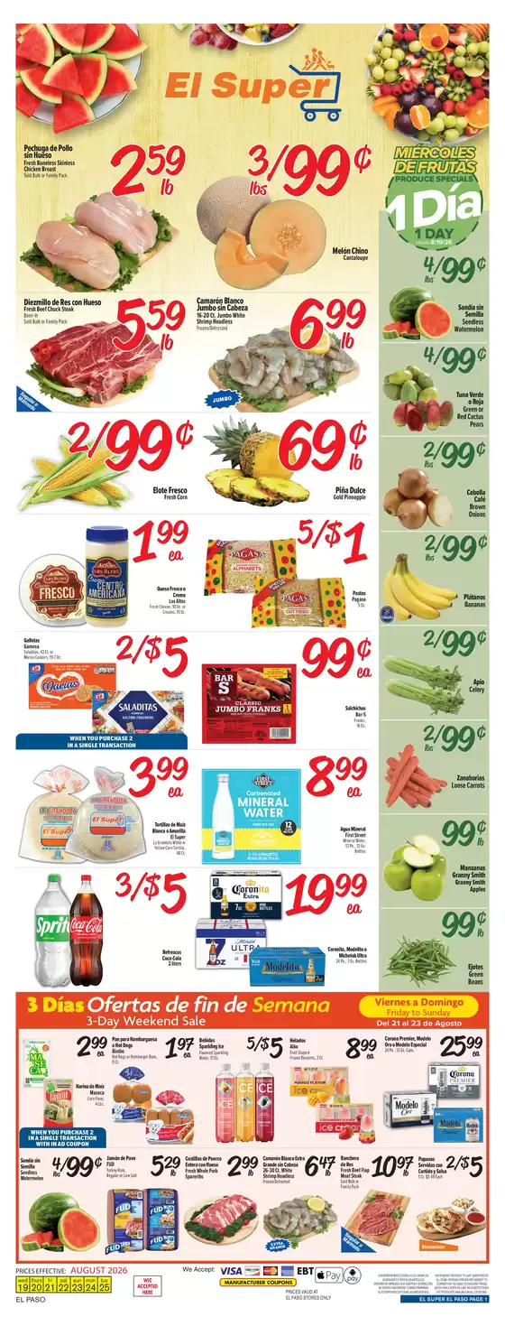 El Super catalogue | Our best bargains | 2026-08-19T00:00:00.000Z - 2026-08-25T00:00:00.000Z
