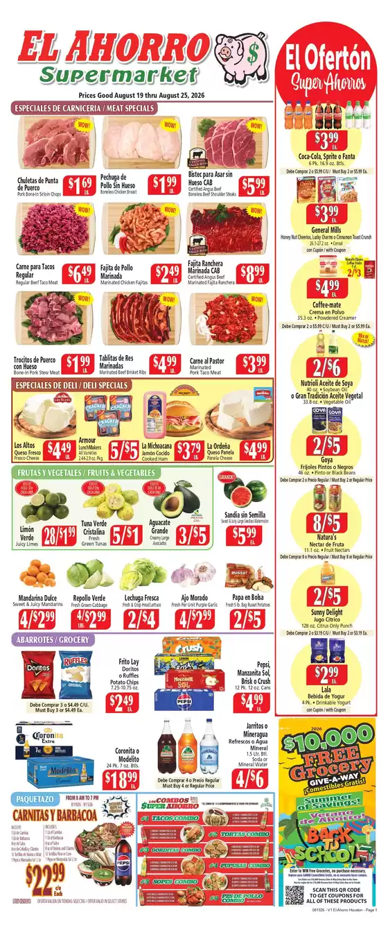 El Ahorro catalogue | Exclusive deals for our customers | 2026-08-19T00:00:00.000Z - 2026-08-25T00:00:00.000Z