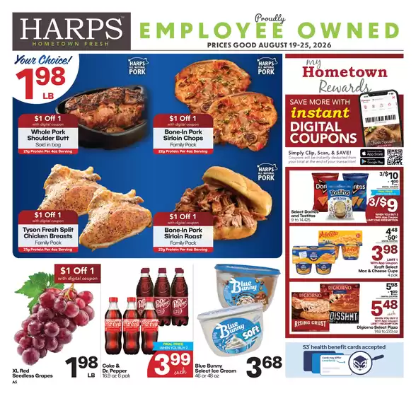 Harp's Market catalogue | Current deals and offers | 2026-08-19T00:00:00.000Z - 2026-08-25T00:00:00.000Z