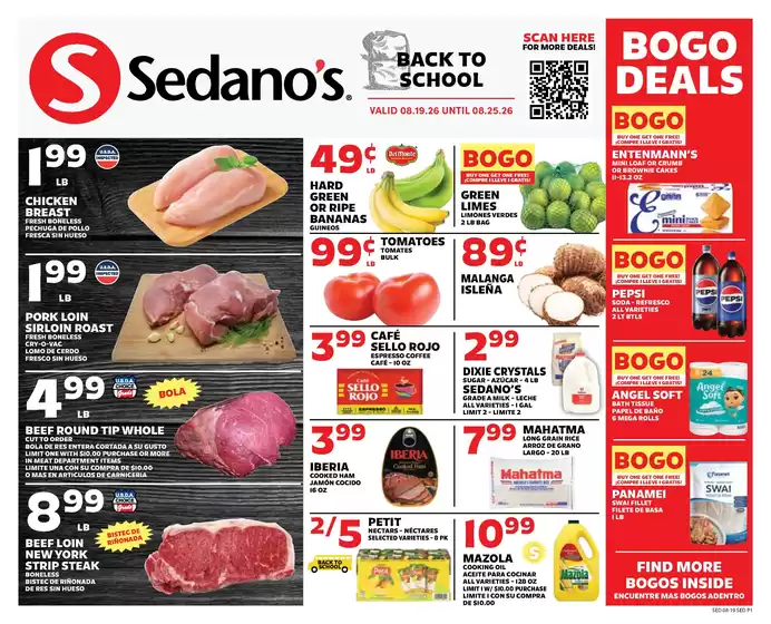 Sedano's catalogue | Sedano's weekly ad | 2026-08-19T00:00:00.000Z - 2026-08-25T00:00:00.000Z
