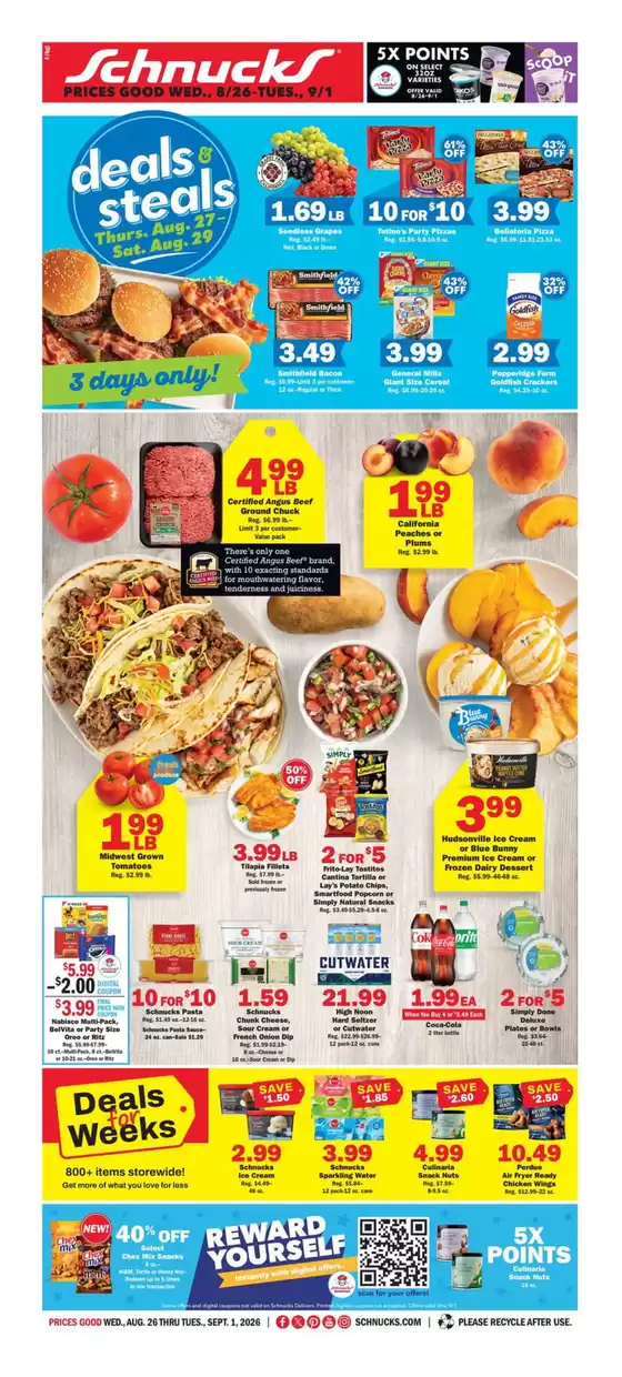 Schnucks catalogue | Discover attractive offers | 2026-08-26T00:00:00.000Z - 2026-09-01T00:00:00.000Z