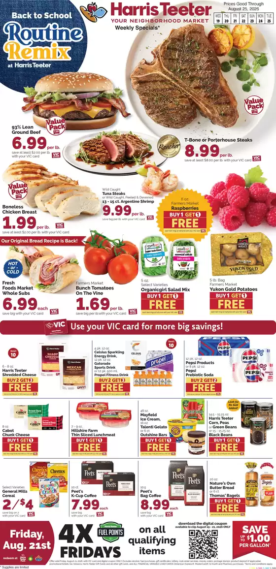 Harris Teeter catalogue | Top deals and discounts | 2026-08-19T00:00:00.000Z - 2026-08-25T00:00:00.000Z