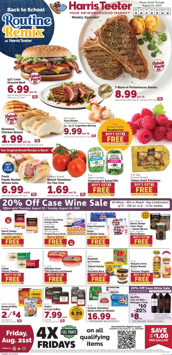 Harris Teeter catalogue | Exclusive deals for our customers | 2026-08-19T00:00:00.000Z - 2026-08-25T00:00:00.000Z