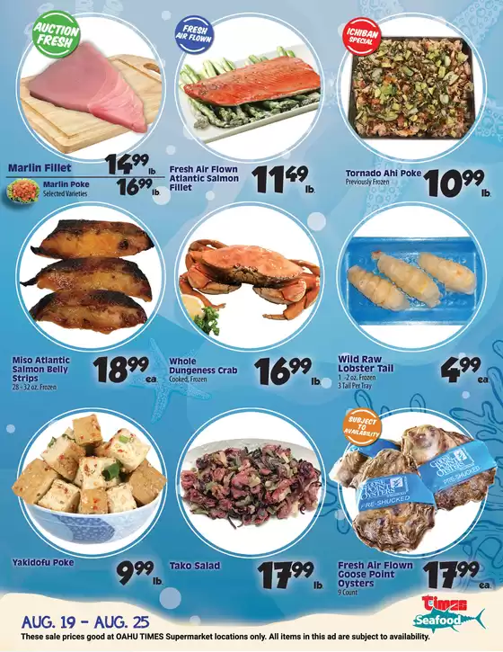 Times Supermarkets catalogue | Seafood Specials | 2026-08-19T00:00:00.000Z - 2026-08-25T00:00:00.000Z