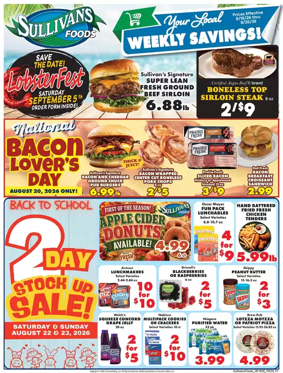 Sullivan's Foods catalogue | Exclusive deals and bargains | 2026-08-19T00:00:00.000Z - 2026-08-26T00:00:00.000Z