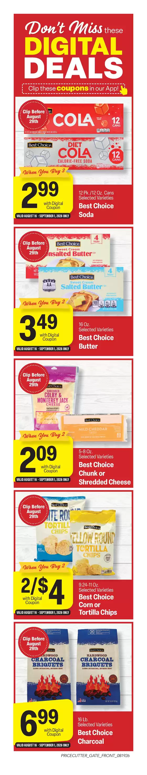 Price Cutter catalogue | Exclusive deals for our customers | 2026-08-19T00:00:00.000Z - 2026-09-01T00:00:00.000Z